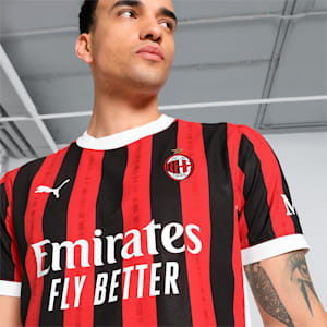 AC Milan 24/25 Men's Authentic Home Jersey, For All Time Red-PUMA Black, extralarge-IND