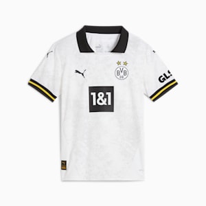 Réplica de la camiseta de fútbol del tercer uniforme para niños grandes Borussia Dortmund 24/25, PUMA White, extralarge