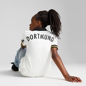 Réplica de la camiseta de fútbol del tercer uniforme para niños grandes Borussia Dortmund 24/25, PUMA White, extralarge