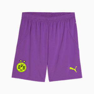 Borussia Dortmund 24/25 Men's Football Shorts, Purple Glimmer-Yellow Alert, extralarge-IND