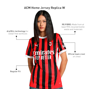 AC Milan 24/25 Women's Home Jersey, For All Time Red-PUMA Black, extralarge-IND