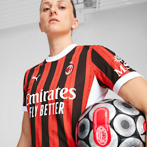 Maillot à domicile de l’AC Milan 24/25 Femme, For All Time Red-PUMA Black, extralarge
