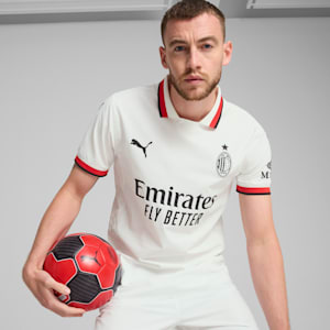 AC Milan 24/25 Away Authentic Men's Soccer Jersey, PUMA White, extralarge