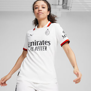 AC Milan 24/25 Away Women's Replica Soccer Jersey, PUMA White, extralarge