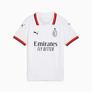 Camiseta adolescente visitante AC Milan 24/25, PUMA White, extralarge