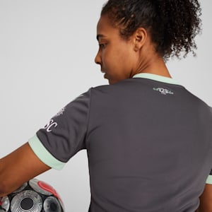 Camiseta de fútbol de tercera equipación del AC Milan 24/25 para mujer, Shadow Gray-Fresh Mint, extralarge