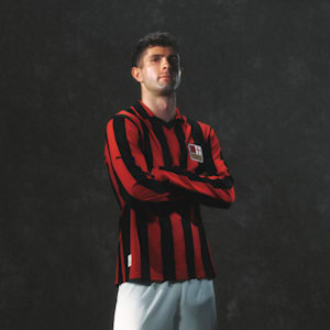 AC Milan 125th Anniversary Authentic Men's Football Jersey, PUMA Black-For All Time Red, extralarge-IND