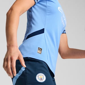 Maillot de soccer à domicile de Manchester City 24/25 Femme, Team Light Blue-Marine Blue, extralarge