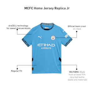 Manchester City 24/25 Youth Home Jersey, Team Light Blue-Marine Blue, extralarge-IND