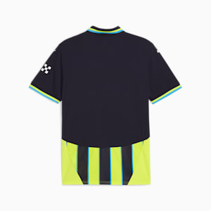 Réplique du troisième maillot de soccer à l’extérieur Manchester City 24/25 Homme, New Navy-Yellow Glow, extralarge