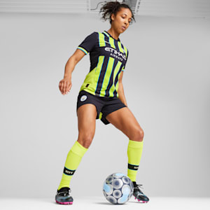 Maillot de soccer authentique Manchester City 24/25 extérieur Femme, New Navy-Yellow Glow, extralarge