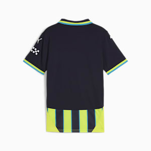 Manchester City 24/25 Away Replica Big Kids' Soccer Jersey, New Navy-Yellow Glow, extralarge