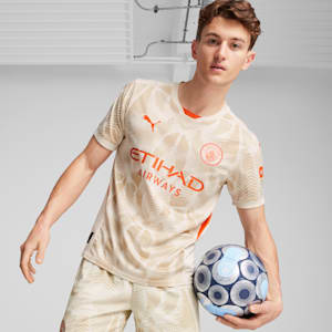 Manchester City 24/25 Goalkeeper&nbsp;Men's Short Sleeve Jersey, Alpine Snow-Putty, extralarge