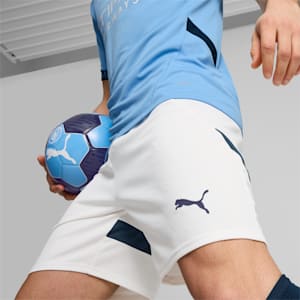 Manchester City 24/25 Men's Replica Soccer Shorts, PUMA White-Marine Blue, extralarge