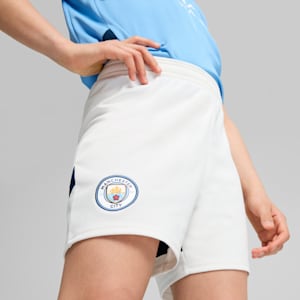 Short de soccer de Manchester City 24/25 Enfant et adolescent, PUMA White-Marine Blue, extralarge