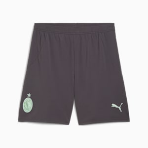 AC Milan 24/25 Men's Football Shorts, Shadow Gray-Fresh Mint, extralarge-IND