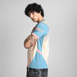 Manchester City 24/25 Men's Fourth Football Jersey, Rosebay-Bold Blue, extralarge-IND