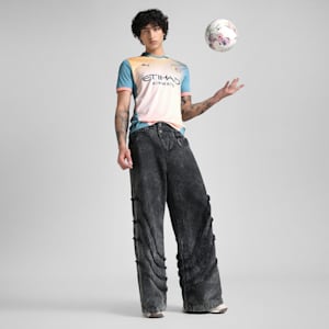 Manchester City 24/25 Men's Fourth Football Jersey, Rosebay-Bold Blue, extralarge-IND