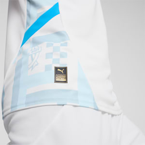 Camiseta local Olympique de Marseille 24/25 para hombre, PUMA White-Bleu Azur, extralarge