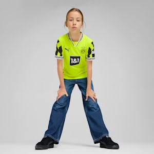 Camiseta de fútbol de Aniversario del Borussia Dortmund para niños, Yellow Alert-PUMA Black, extralarge