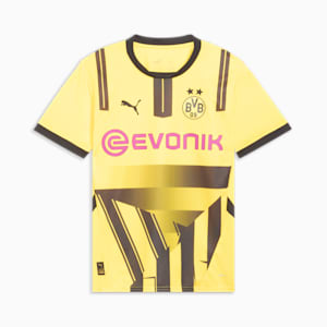 Borussia Dortmund 24/25 Cup Men's Replica Soccer Jersey, Faster Yellow-PUMA Black, extralarge