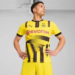 Réplica de la camiseta de fútbol para hombre de Borussia Dortmund Copa 24/25, Faster Yellow-PUMA Black, extralarge