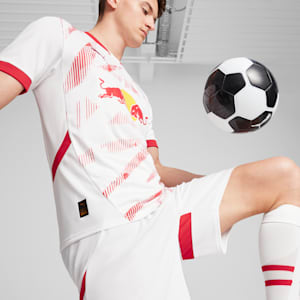 メンズ2024-25RBライプツィヒホームレプリカ半袖ユニフォーム, PUMA White-For All Time Red, extralarge-JPN