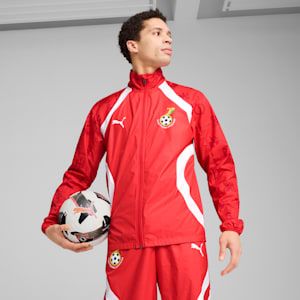 Ghana Pre-match Woven Jacket Men, PUMA Red-PUMA White, extralarge-GBR