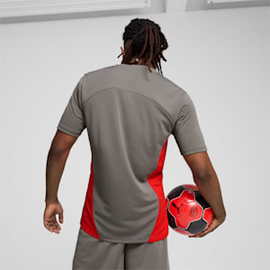 AC Milan Men's Training Jersey, Flat Medium Gray-For All Time Red, extralarge