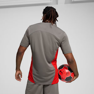 Playera de entrenamiento AC Milan para hombre, Flat Medium Gray-For All Time Red, extralarge