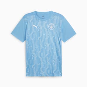 Maillot d’avant-match à manches courtes Manchester City Homme, Team Light Blue-PUMA White, extralarge