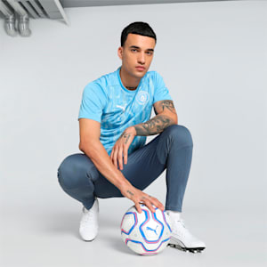 Manchester City Pre-Match Men's Short Sleeve Jersey, Team Light Blue-PUMA White, extralarge-IND