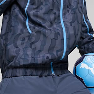 Campera impermeable pre-partido Manchester City para hombre, Inky Blue-Team Light Blue, extralarge