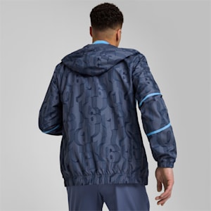 Campera impermeable pre-partido Manchester City para hombre, Inky Blue-Team Light Blue, extralarge