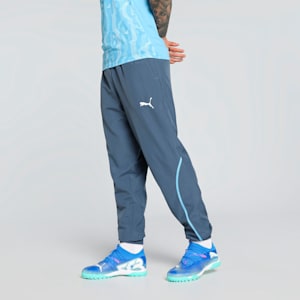 Manchester City Pre-Match Men's Slim Fit Football Woven Pants, Inky Blue-Team Light Blue, extralarge-IND