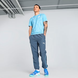 Manchester City Pre-Match Men's Slim Fit Football Woven Pants, Inky Blue-Team Light Blue, extralarge-IND