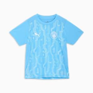 キッズ マンチェスターシティ FC 2024-25 プレマッチ 半袖 シャツ 116-164cm, Team Light Blue-PUMA White, extralarge-JPN