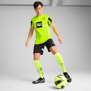 メンズ 2024-25 ドルトムント アニバーサリー オーセンティック 半袖 ユニフォーム, Yellow Alert-PUMA Black, extralarge-JPN