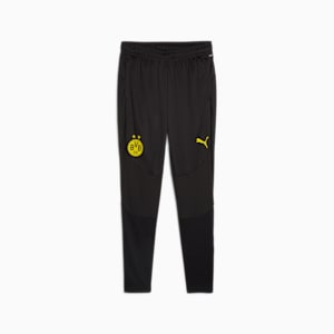 Pantalones de entrenamiento para hombre de Borussia Dortmund, PUMA Black-Faster Yellow, extralarge