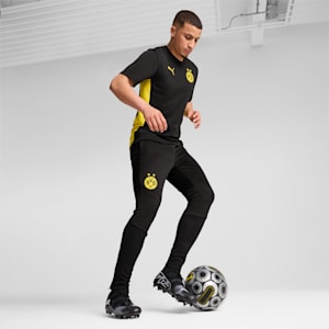 Pantalones de entrenamiento para hombre de Borussia Dortmund, PUMA Black-Faster Yellow, extralarge