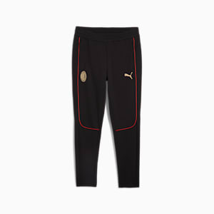AC Milan Men's Slim Fit Football Casuals Pants, PUMA Black-For All Time Red, extralarge-IND