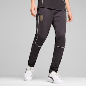 AC Milan Men's Slim Fit Football Casuals Pants, Flat Dark Gray-Frosted Ivory, extralarge-IND