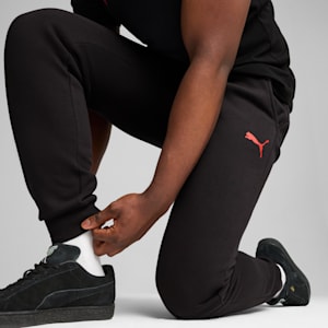 AC Milan fbtlESSENTIALS Men's Pants, PUMA Black-For All Time Red, extralarge