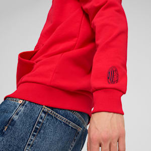 Chamarra con gorra AC Milan ftblCULTURE para hombre, For All Time Red-PUMA Black, extralarge
