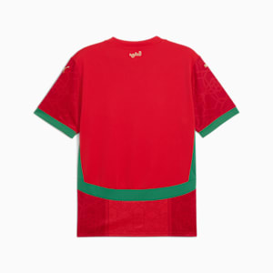 Morocco 2025 Men's Home Replica Soccer Jersey, PUMA Red-Archive Green, extralarge