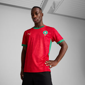 Morocco 2025 Home Jersey Men, PUMA Red-Archive Green, large-GBR