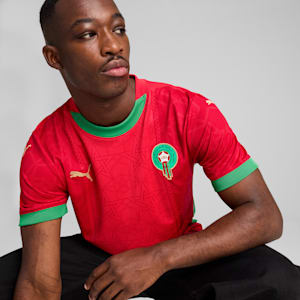 Réplica de camiseta de fútbol de local para hombre Marruecos 2025, PUMA Red-Archive Green, extralarge