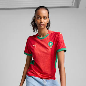 Morocco 2025 Home Jersey Women, PUMA Red-Archive Green, large-GBR