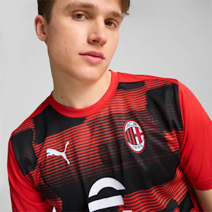 Camiseta manga corta pre-partido AC Milan para hombre, For All Time Red-PUMA Black, extralarge