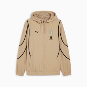 Veste de soccer tissée d’avant-match AC Milan Homme, Prairie Tan-PUMA Black, extralarge